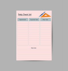 Daily Routines Planner Template School Schedulers