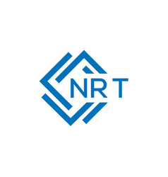 Nrt Letter Logo Design On White Background