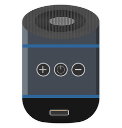 Blue Bluetooth Speaker On A White Background