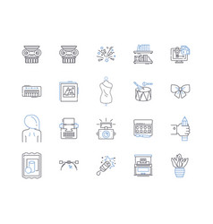 Prototyping Methodology Line Icons Collection