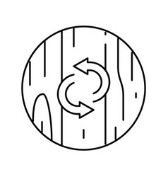 Recoating Hardwood Floor Line Icon