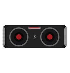 Black Bluetooth Speaker On A White Background