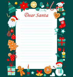 Letter To Santa Claus Template