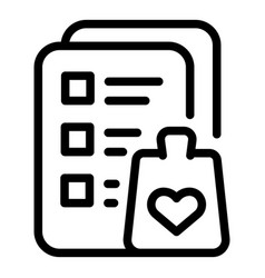 Retail Wishlist Icon Outline Store List