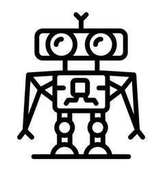 Robot Soldier Icon Outline Style