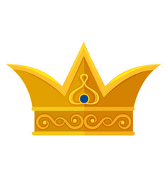 King Crown Icon Royal Golden Ruler Symbol