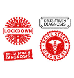 Delta Strain Diagnosis Red Distress Seals