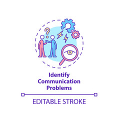 Identify Communication Problems Concept Icon