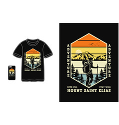 Adventure Mount Saint Elias T Shirt Design