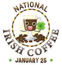 National Irish Coffee Day Banner Design