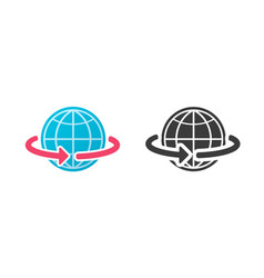 Globe Earth Spinning Icon World Planet