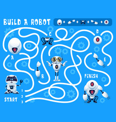 Kids Game Build A Robot Labyrinth Maze With Bots