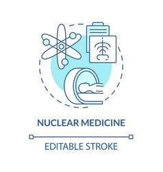 Nuclear Medicine Blue Concept Icon