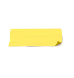 Piece light yellow adhesive masking tape Vector Image