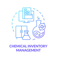 Chemical Inventory Management Blue Gradient