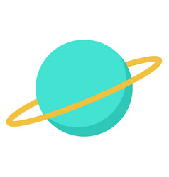 Uranus Planet Surrounded By Ring Brochure Element