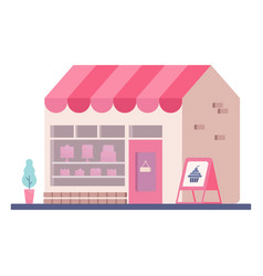 Bakery Store Building Flat Design