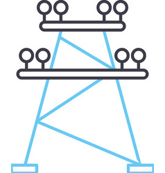 Electricity Tower Line Icon Outline Symbol