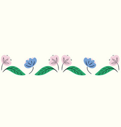 Flower Pattern Background Border Trendy