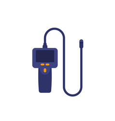 Borescope Inspection Camera Icon On White