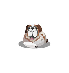 English Bulldog Raster In Flat