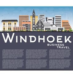 Windhoek Skyline With Color Buildings