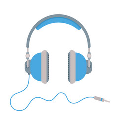 Headphones Icon Blue Isolated