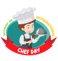 International Chef Day Poster Design