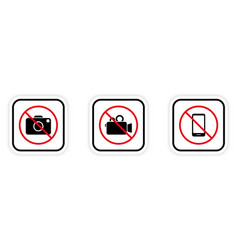 Photography Forbidden Area Icon No Video Photo