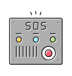 Sos Panel For Old People Color Icon