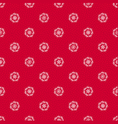 Winter Doodle White On Red Holiday Wrapping Paper