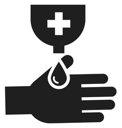 Hand Sanitizing Icon Black Hygiene Symbol