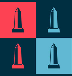 Pop Art Obelisk Of Alexandria Icon Isolated