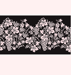 Vine Border Lace Seamless Pattern