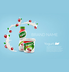 Whole Milk Yogurt Bottle And Jar Design