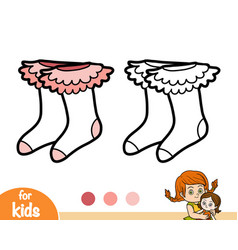 Coloring Book Ruffle Socks