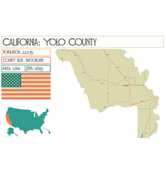 Large And Detailed Map Of Yolo County