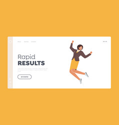 Rapid Results Landing Page Template Businesswoman