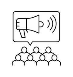 Public Relations Line Icon