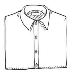 Sketch Folded Classic Men Shirt