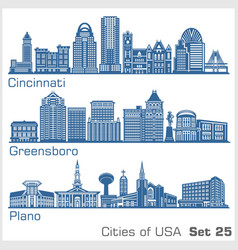 Cities Usa - Cincinnati Greensboro Plano