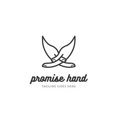 Couple Hand Promise Love Shape Butterfly Logo