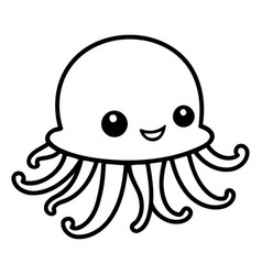 Cute Cartoon Jellyfish Cute Kawaii Character