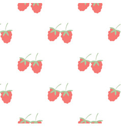 Hand Drawn Raspberry Seamless Pattern