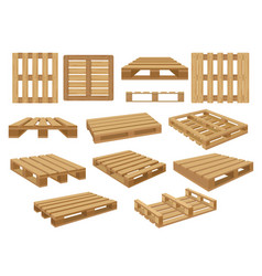 Warehouse Pallet Wooden Containers For Stacking