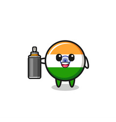 Cute India Flag As A Graffiti Bomber