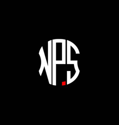 Nps Letter Logo Abstract Creative Design