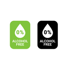 Alcohol Free Label Icon Zero Icon