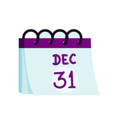 Calendar With Dec 31 Date