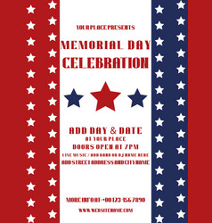 Memorial Day Big Party Poster Flyer Design